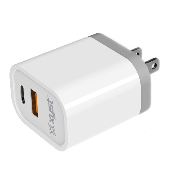 3.4AMP CHRGR USB USBC WHT