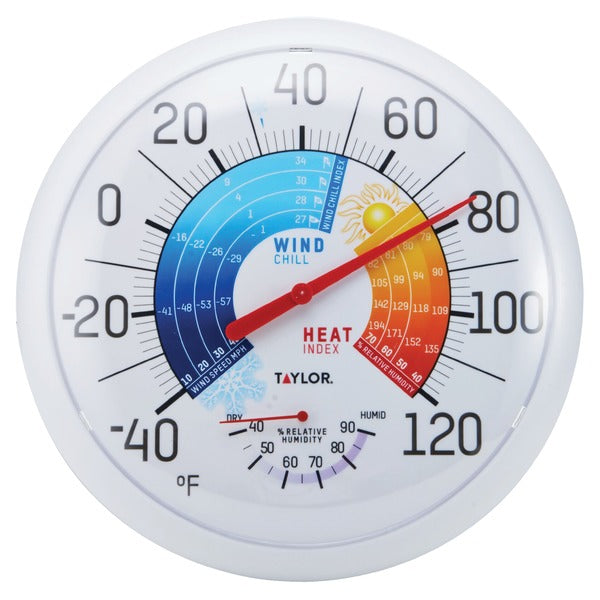 13.25IN RED DIAL THERMO